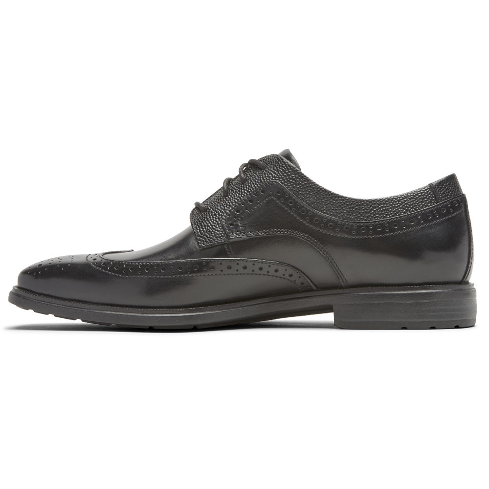 Rockport Singapore Mens Dress Shoes - Dres Sports Business 2 Wingtip Black - GQ9482310